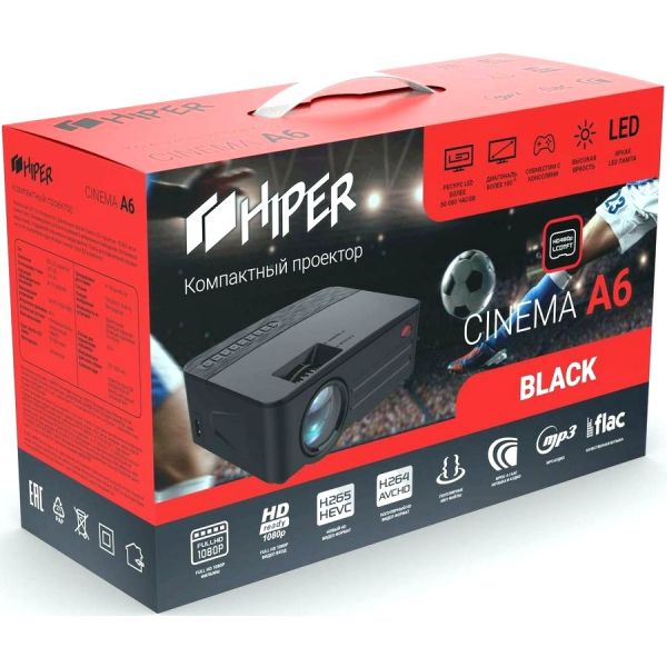 Проектор HIPER Cinema A6 черный